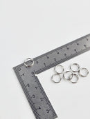 50 x Stainless Steel Split Jump Rings, 8mm