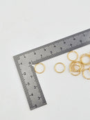 18K Gold Plated Braided Open Ring Links, 10x1mm