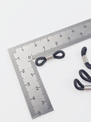 20 x Clear Rubber Loop Ends for Eyeglasses Chain, 20x5mm (Copy)