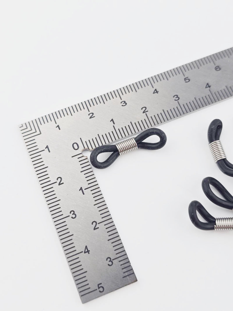 20 x Clear Rubber Loop Ends for Eyeglasses Chain, 20x5mm (Copy)