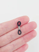20 x Clear Rubber Loop Ends for Eyeglasses Chain, 20x5mm (Copy)