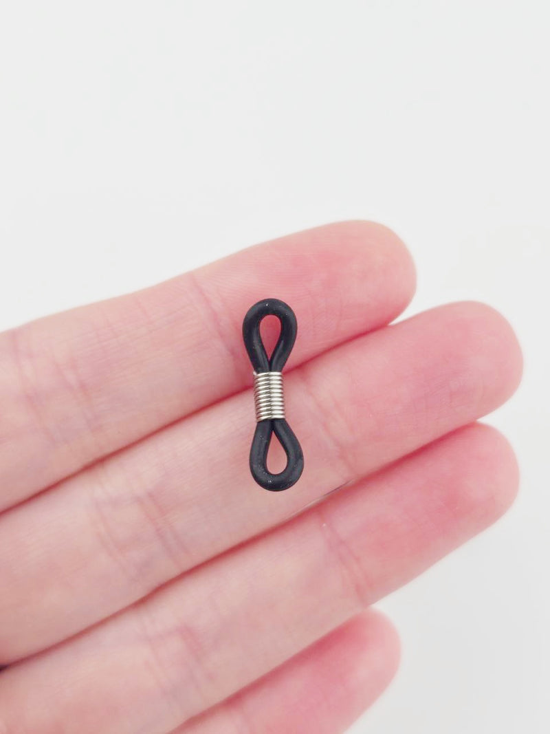 20 x Clear Rubber Loop Ends for Eyeglasses Chain, 20x5mm (Copy)