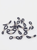 20 x Clear Rubber Loop Ends for Eyeglasses Chain, 20x5mm (Copy)