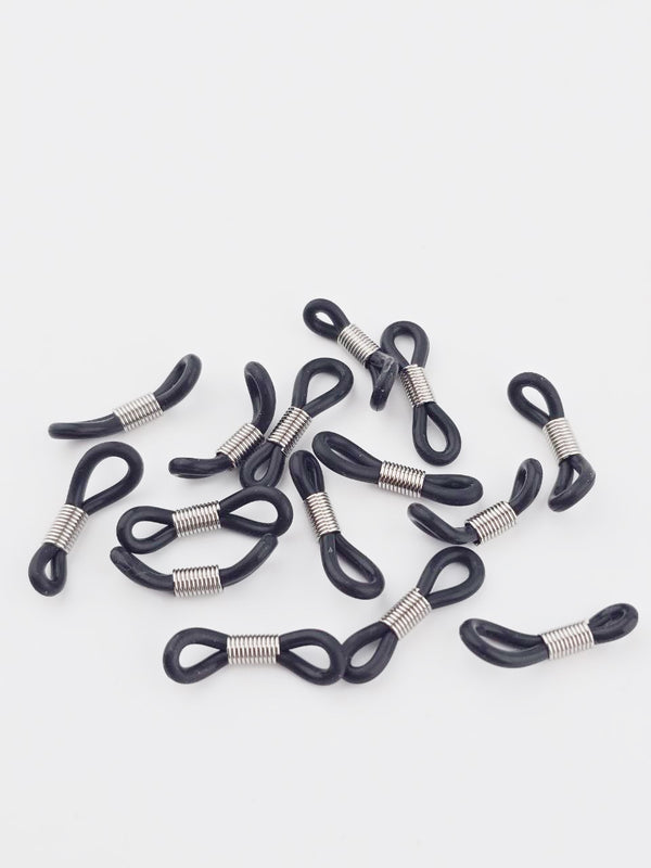 20 x Clear Rubber Loop Ends for Eyeglasses Chain, 20x5mm (Copy)