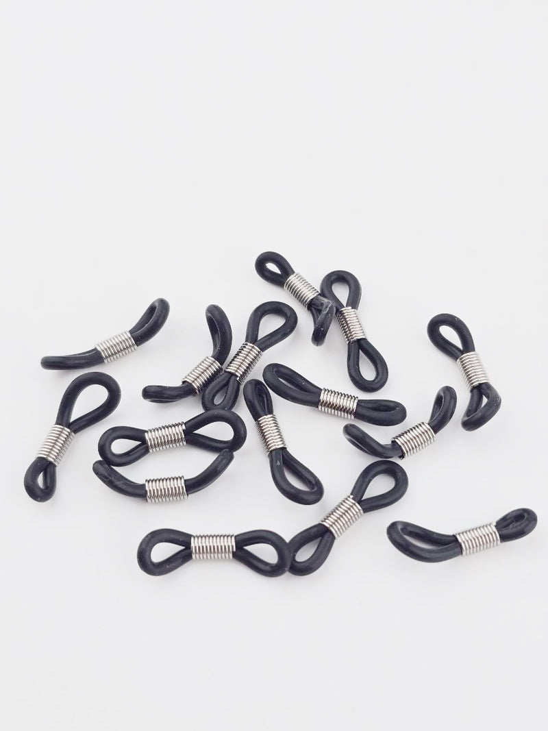 20 x Clear Rubber Loop Ends for Eyeglasses Chain, 20x5mm (Copy)