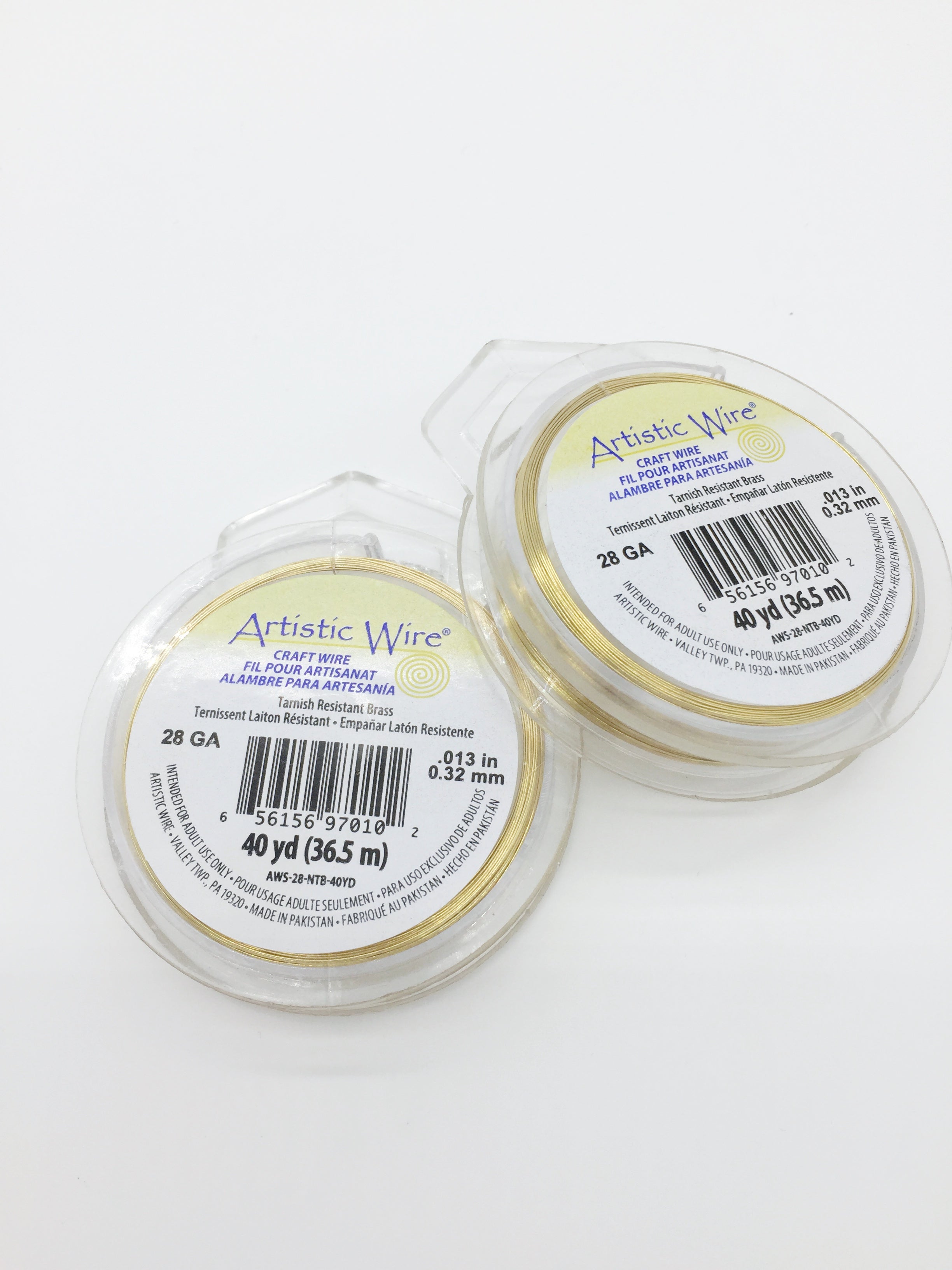 1 spool x Soft Artistic Wire 28ga/0.3mm Non-tarnish Brass