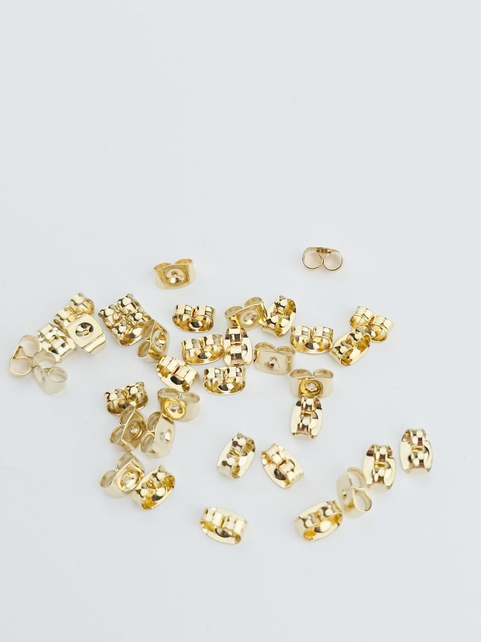 50 x Gold Plated Stainless Steel Earring Nuts