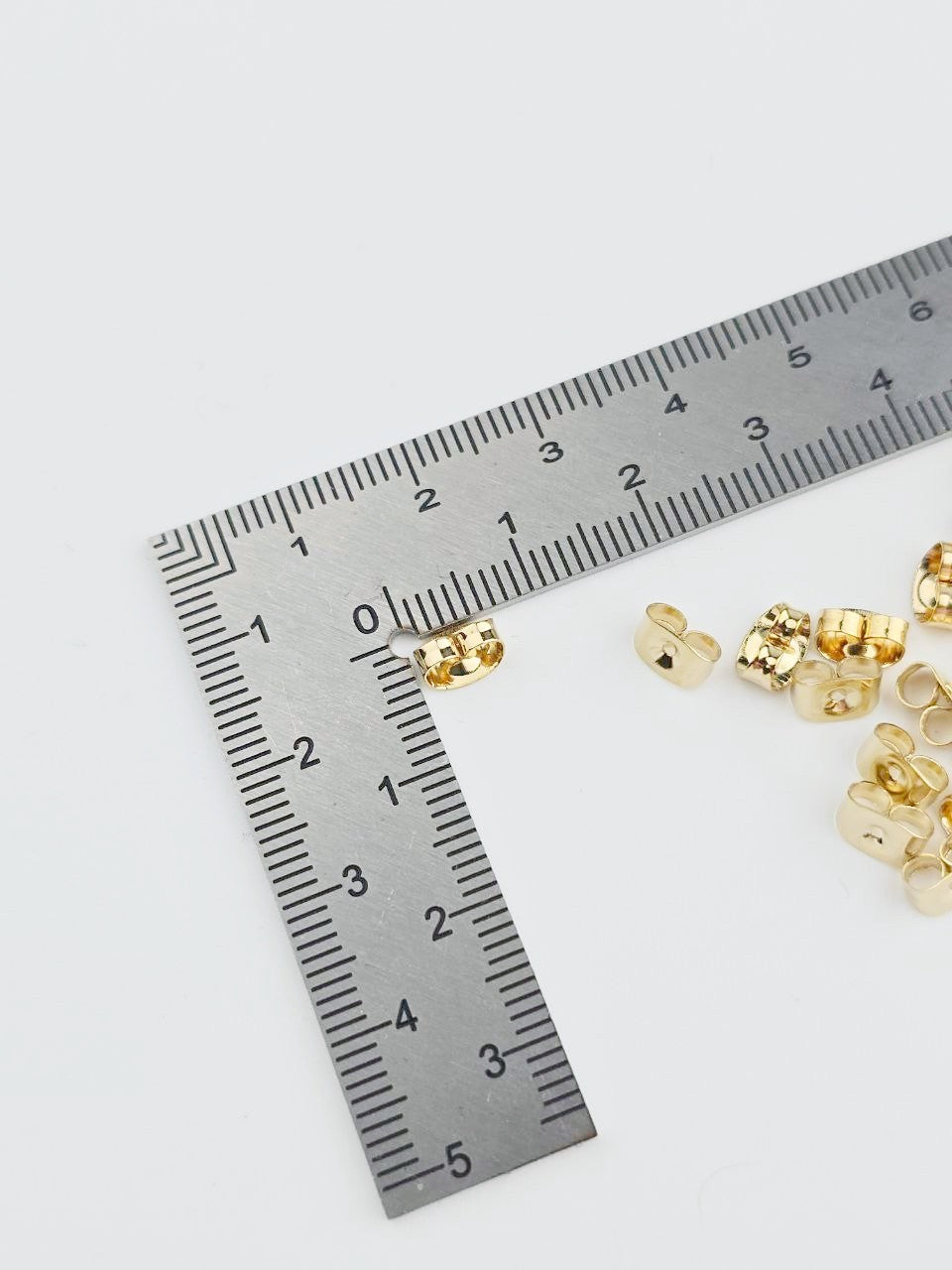 50 x Gold Plated Stainless Steel Earring Nuts
