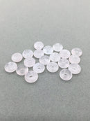 2 x Rose Quartz Gemstone Donut Beads, 10mm (0242)