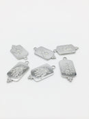 1 x Stainless Steel Rectangular Bee Pendant, 29x14mm