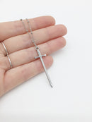 1 x Stainless Steel Sword Pendant, 45x13mm (0128)
