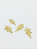 1 x 18K Gold Plated Stainless Steel Goddess Pendant, 31x17mm (4001)