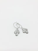 1 x Stainless Steel Domed Fan Charm, 20x13mm (0107S)