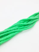 1 strand x 4mm Bright Green Clay Disc Beads, Vinyl Heishi Beads (3167)