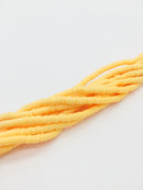 1 strand x 4mm Pastel Orange Polymer Clay Disc Beads, Vinyl Heishi Beads (3169)