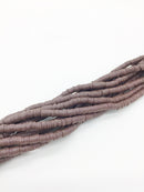 1 strand x 4mm Brown Polymer Clay Disc Beads, Vinyl Heishi Beads (3172)