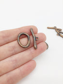 4 x Antique Copper Toggle Clasps for Jewellery Making (4108)