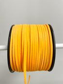 Orange Faux Suede Cord, 3mm Soft Flat Cord (R2)
