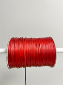 Dark Red Waxed Polyester Cord, 1mm Silk Round (R3)