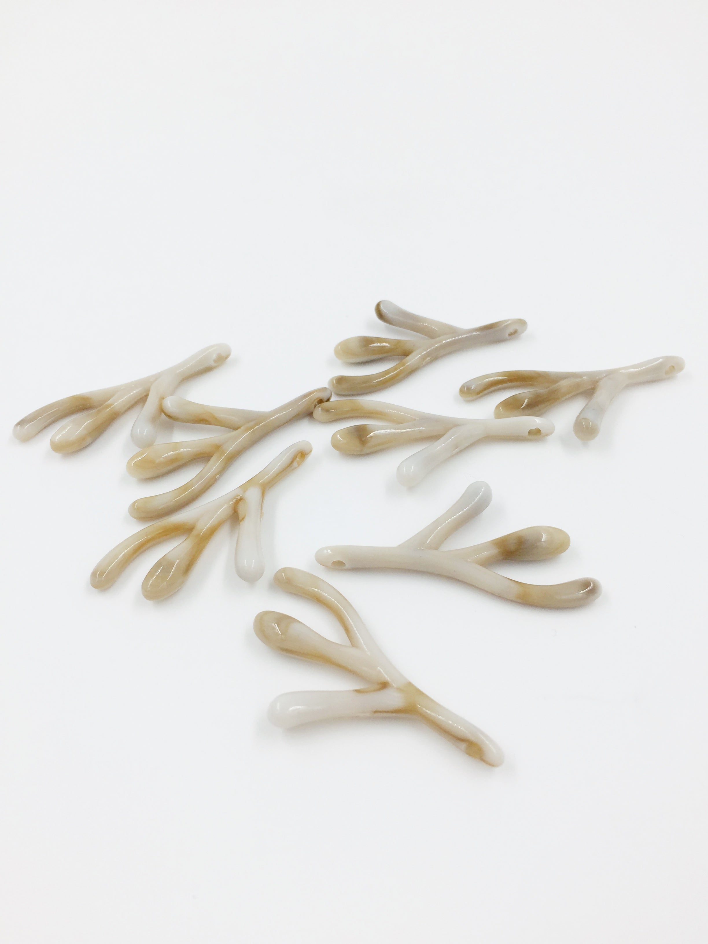 8 x Marbled Acrylic Coral Branches (H1H)