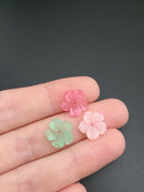 20 x Multicolour Gemstone Imitation Resin Flower Beads, 12mm