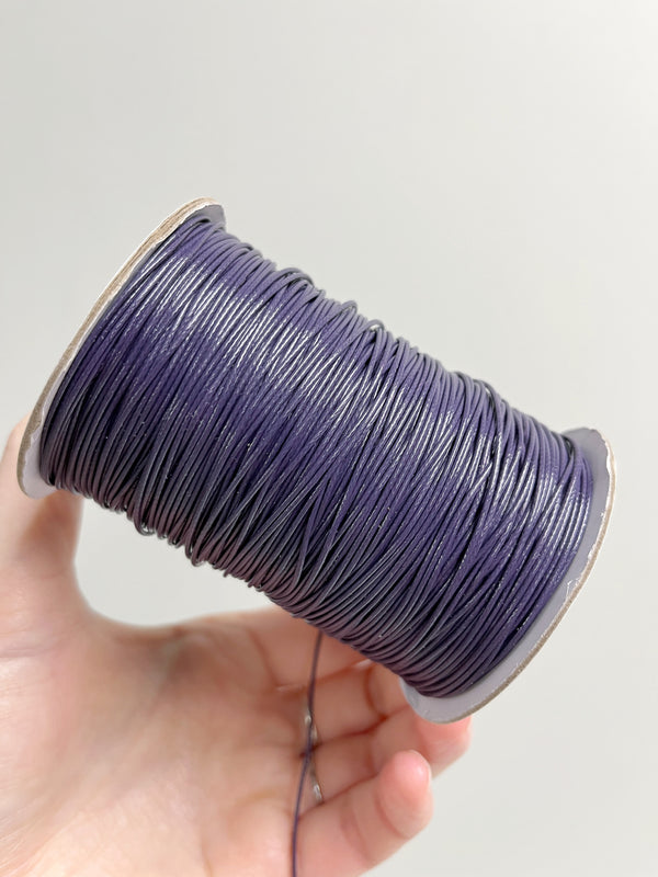 Night Shade Waxed Polyester Cord, 1mm Silk Cord (R5)