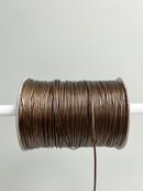 Carob Brown Waxed Polyester Cord, 1mm Silk Cord (R5)