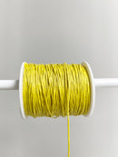 Yellow Waxed Cotton Cord, 1mm Cotton Cord (R6)