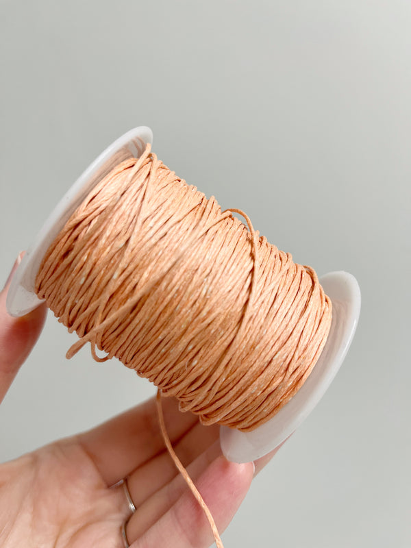Nude Waxed Cotton Cord, 1mm Cotton Cord (R6)