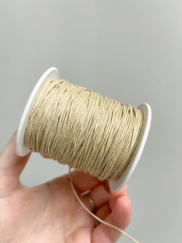 Sand Waxed Cotton Cord, 1mm Cotton Cord (R6)