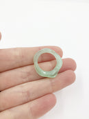 8 x Marbled Green Blush Resin Earring Pendants, Organic Round Shape, 27x25mm (2451)