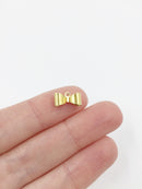 20 x Raw Brass Bowknot Charms, 12x6mm (C0684)