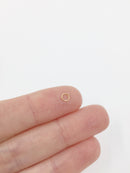 100 x 4x0.6mm 18K Gold Plated Stainless Steel Jump Rings (SS086)