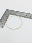 12 x Gold Plated Round Linking Rings, 35mm (2460)