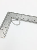 10 x Stainless Steel Teardrop Pendants, 17x11.5mm (0051)