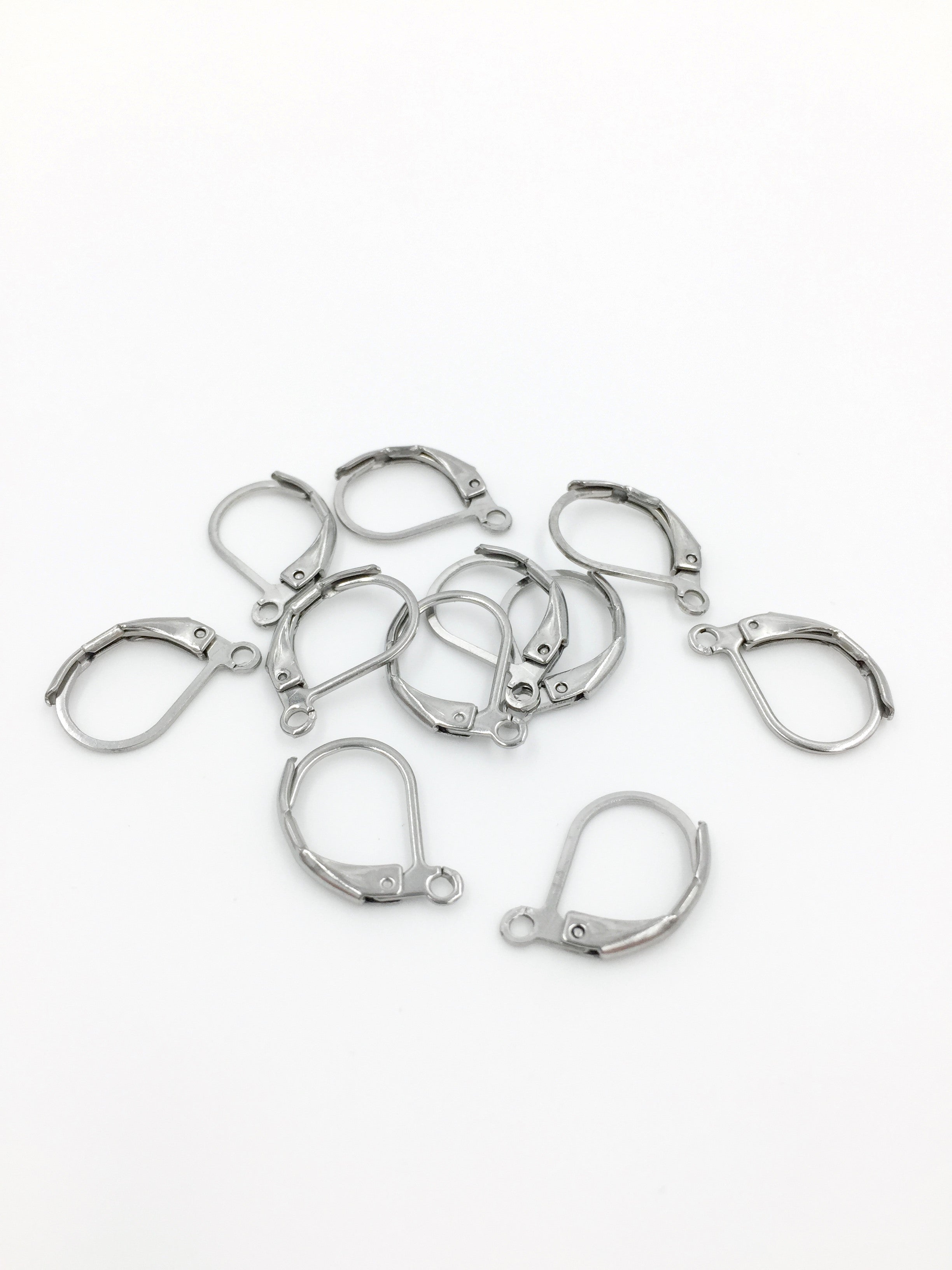 10 pairs x Stainless Steel Leverback Earring Findings (0057)