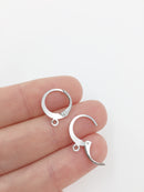 10 pairs x Stainless Steel Leverback Hoop Earring Findings (0053)