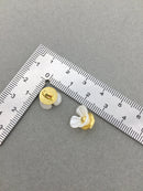 10 x Pearl Ivory Resin Flower Shaped Buttons, 11mm