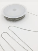 10 metres x Extra Fine Stainless Steel Cable Chain