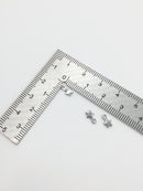 50 x Tiny Stainless Steel Star Charms, 6.5x4mm