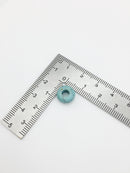 2 x Pale Turquoise Gemstone Donut Beads, 10mm (0236)