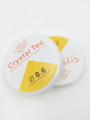 1 spool x 0.6mm Clear Elastic Thread, Stretchy Silicone Crystal String for Beading