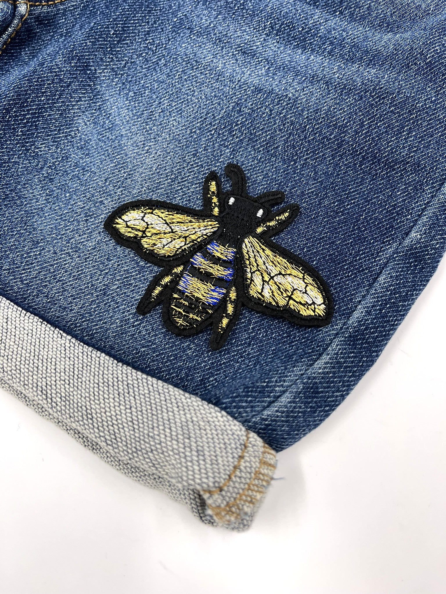 Gold Queen Bee Embroidery Patch