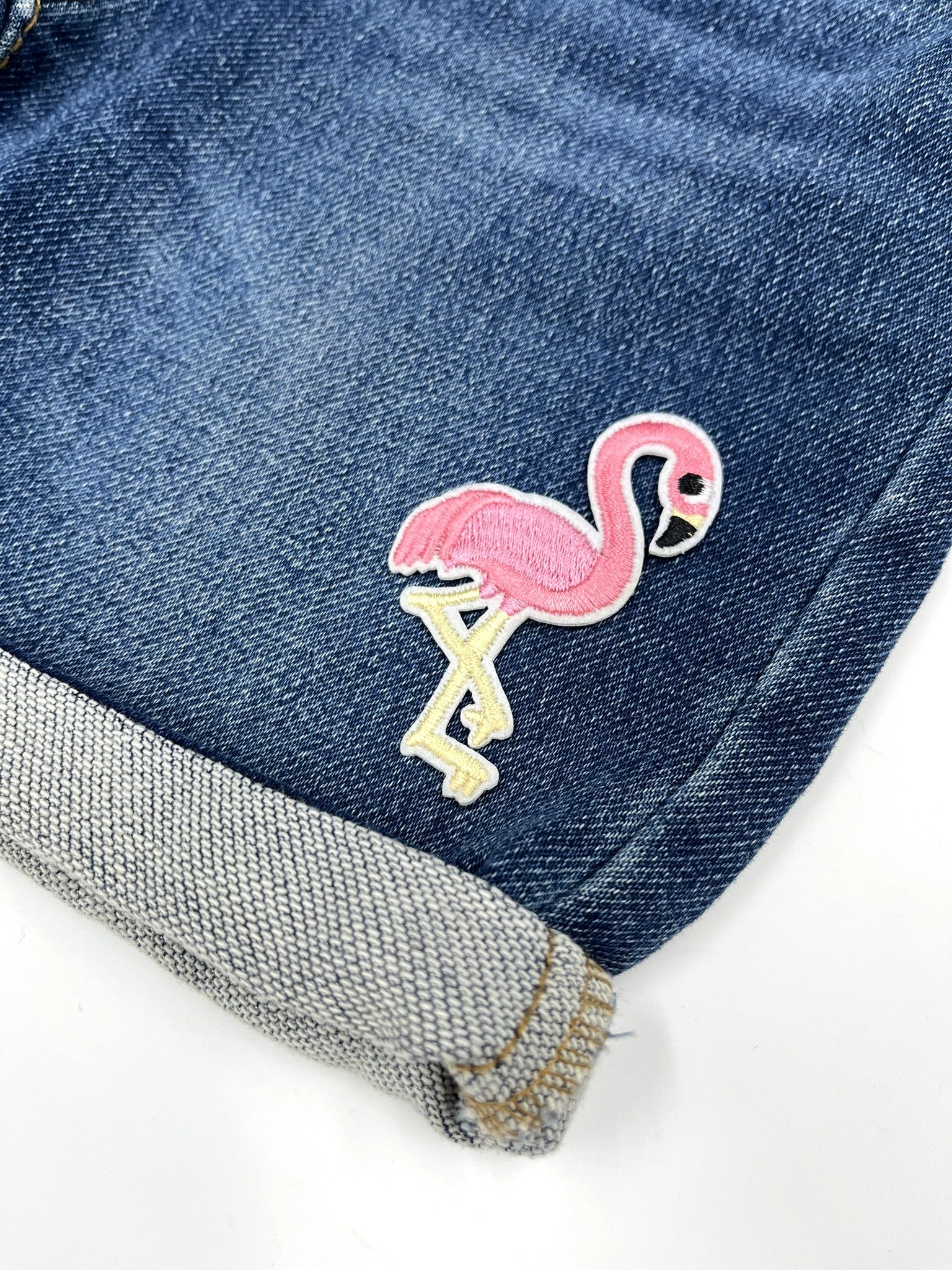 Pink Flamingo Embroidery Patch