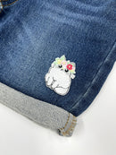 Cat in Floral Crown Embroidered Iron-on Patch