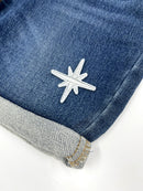 Silver Star Embroidery Patch