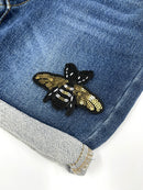 Queen Bee Embroidery Patch