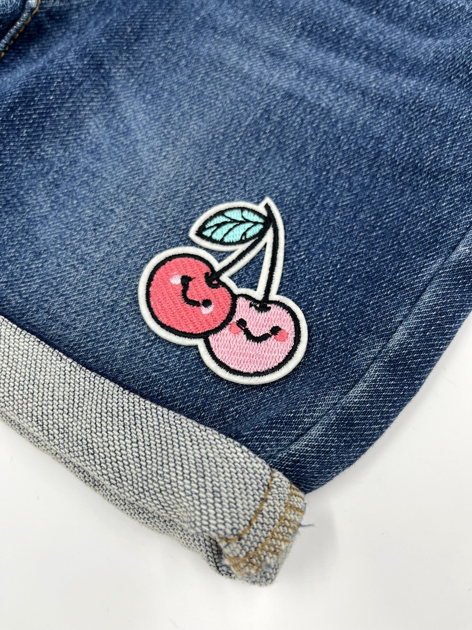 Smiling Cherries Embroidery Patch