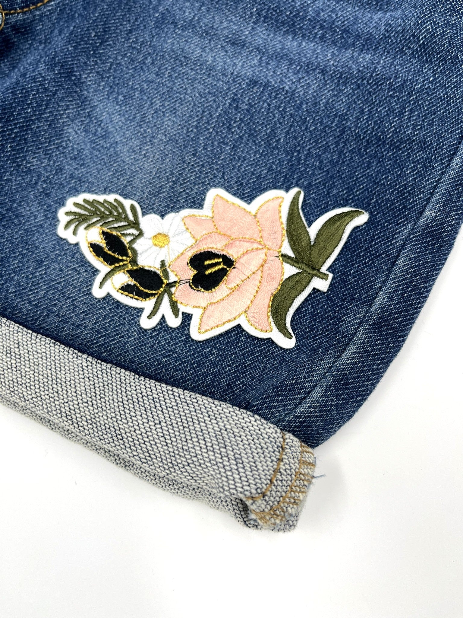 Vintage Flower Embroidery Patch