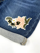 Vintage Flower Embroidery Patch